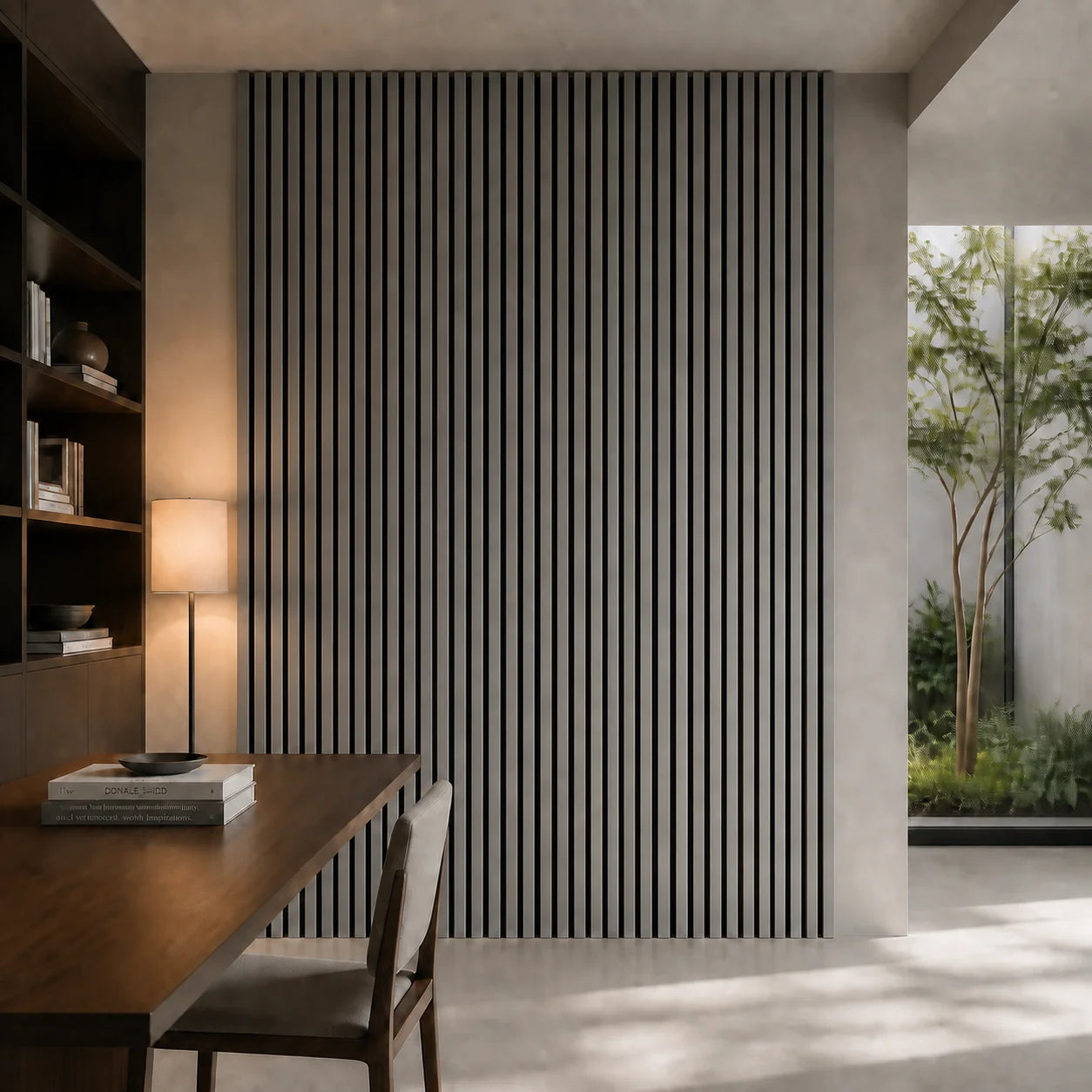 Акустичен MDF панел - Сив