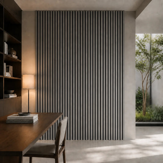Акустичен MDF панел - Сив