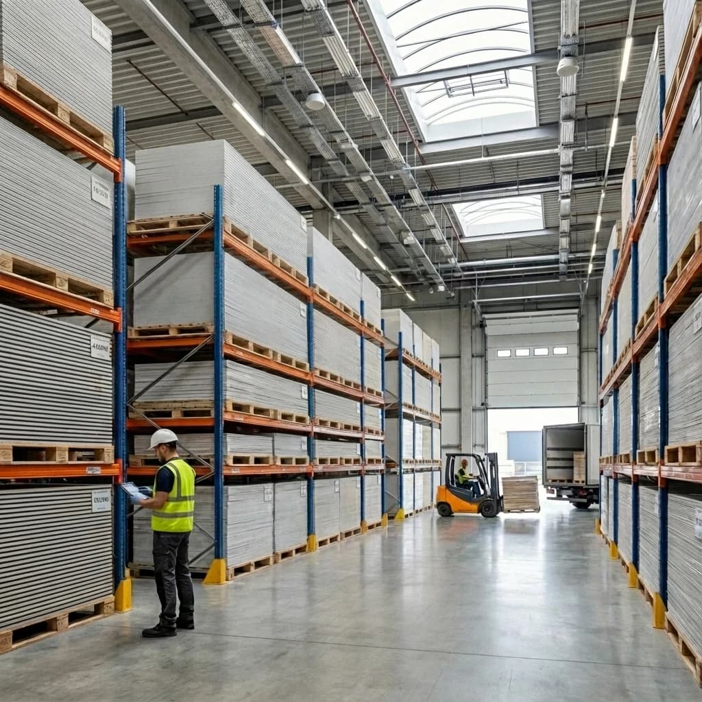 Голям склад и логистична база на Аквапанел в България